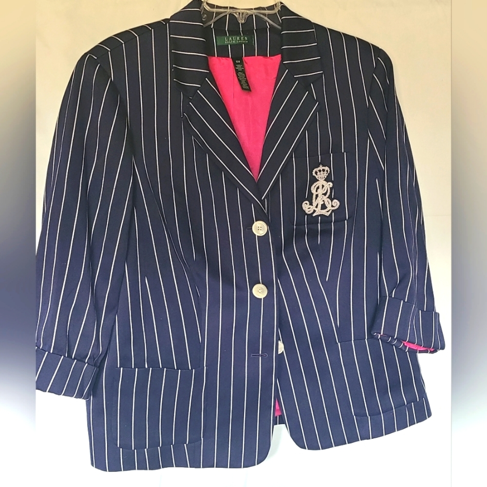 SZ 16 RALPH LAUREN BLAZER, EUC